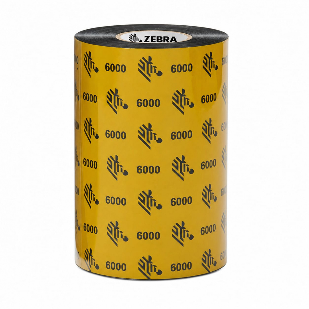 1 ROLLO WAX RIBBON 110MMX450M 4.33INX14 76FT 6000 WAX 25MM 1IN CO