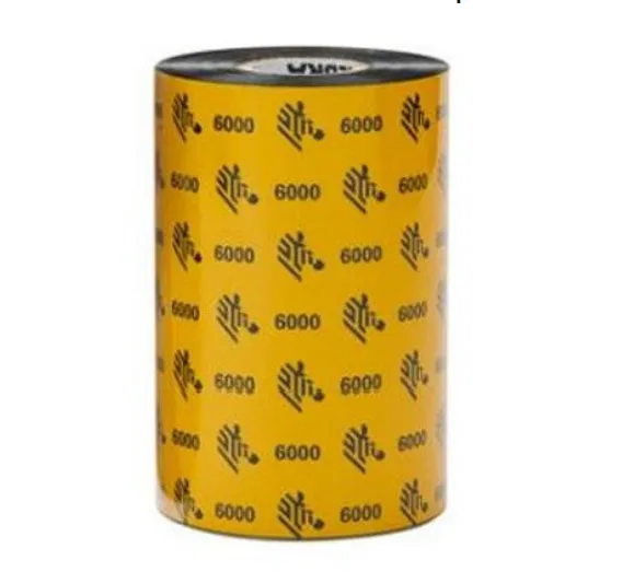 1 ROLLO WAX RIBBON 156MMX450M 6.14INX14 76FT 6000 WAX 25MM 1IN CO