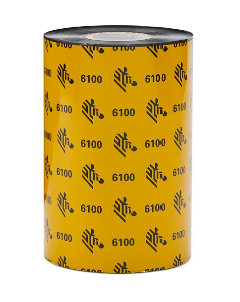 WAX/RESIN RIBBON 110MMX450M 4.3 3INX1476FT 6100 STANDARD 25MM 1IN C