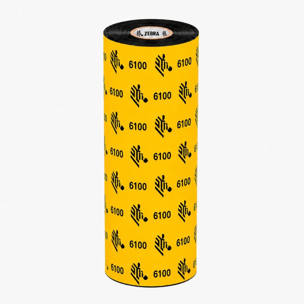 WAX/RESIN RIBBON 110MMX74M 4.33 INX242FT 6100 WAX/RESIN 12MM 0.5IN