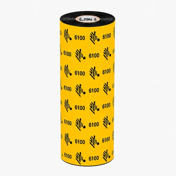 WAX/RESIN RIBBON 110MMX74M 4.33 INX242FT 6100 WAX/RESIN 12MM 0.5IN