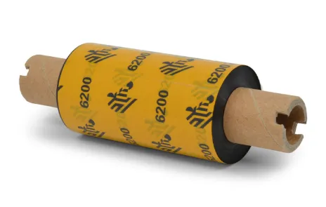 1 ROLLO RESIN RIBBON 64MMX74M 2.52INX24 2FT 6200 RESIN 12MM 0.5IN