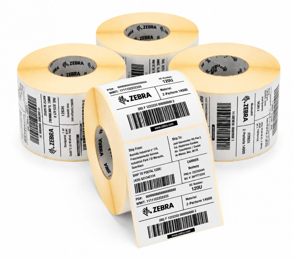 6 LABEL PAPER 4X6IN DT Z-PERFOR M 1450D COATED PERMANENT RUBBER HO