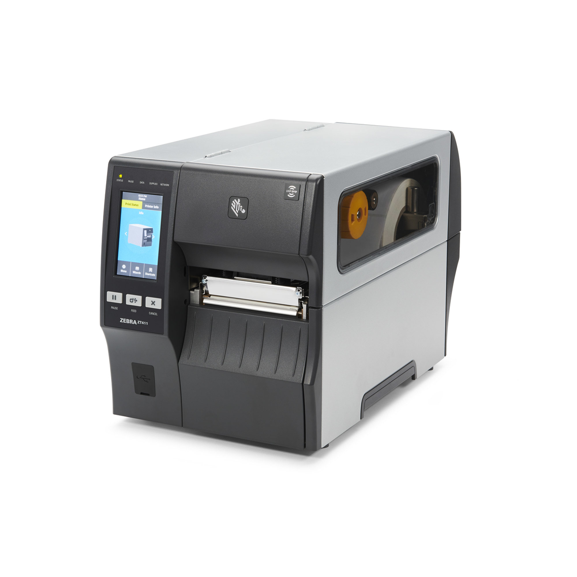 TT PRINTER ZT411 4IN 203 DPI US CORD SERIAL USB ETHERNET BT US