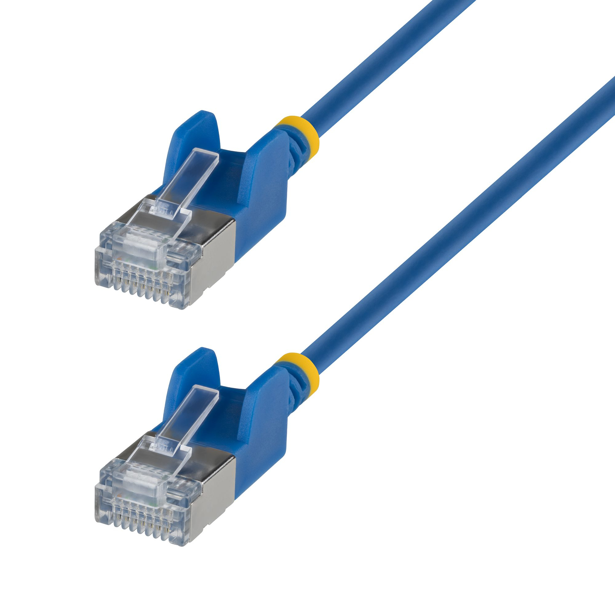 CABLE ETHERNET CAT6A ULTRA DELGADO 30CM AZUL SNAGLESS FTP
