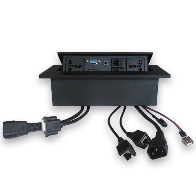 CAJA PARA MESA BROBOTIX NEGRA H DMI/USB/CORR/RJ45/SVGA/3.5