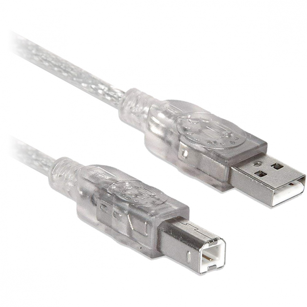 CABLE USB V2.0 A-B 4.5 M PLATA BROBOTIX