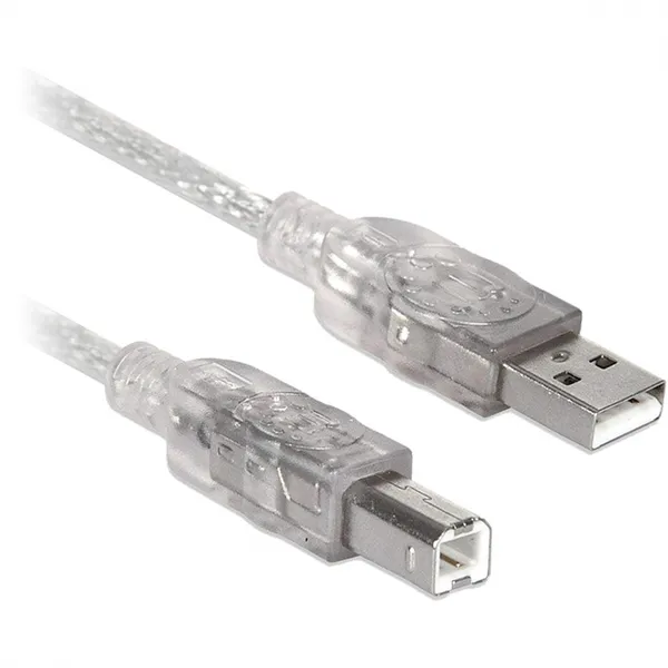 CABLE USB V2.0 A-B 4.5 M PLATA BROBOTIX
