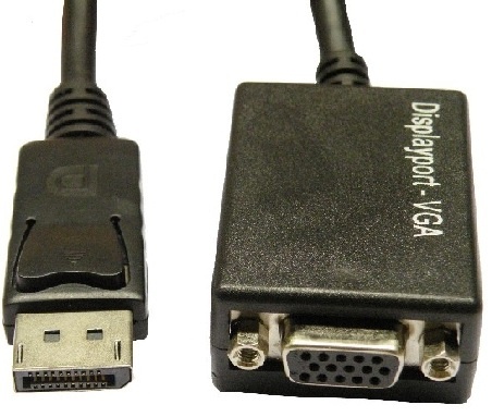 ADAPTADOR DISPLAYPORT MACHO A S VGA HEMBRA 10CMS BROBOTIX