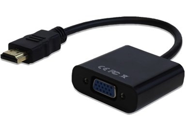 CONVERTIDOR ADAPTADOR HDMI A VGA NEGRO BROBOTIX