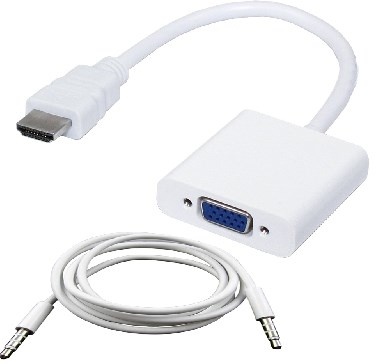 CONVERTIDOR HDMI MACHO A SVGA H EMBRA CON AUDIO BLANCO BROBOTIX