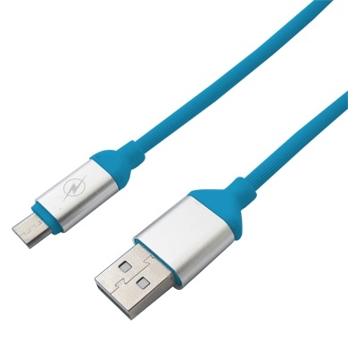 CABLE USB V2.0 A MICRO B 1.2MT AZUL BROBOTIX