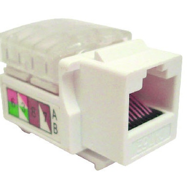 JACK CAT 5E KEYSTONE BROBOTIX B LANCO
