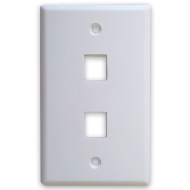 TAPA FACEPLATE 2 PUERTOS BCA BR OBOTIX