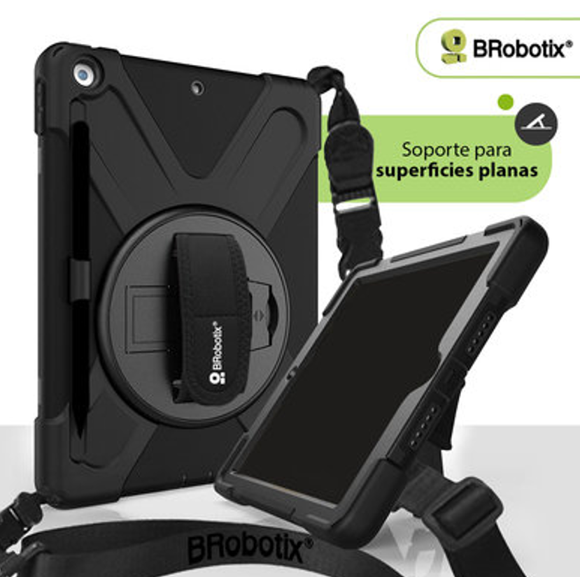 FUNDA P/IPAD 10.2 CON CORREA Y GIRO DE 360 GDOS 8VA GENERACION
