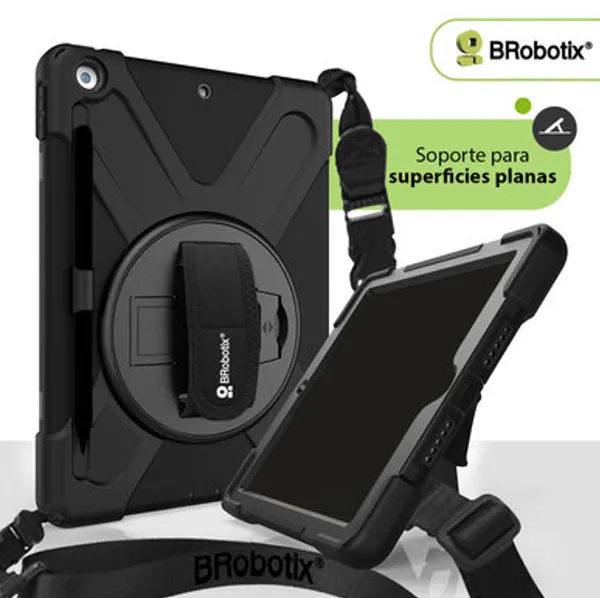 FUNDA P/IPAD 10.2 CON CORREA Y GIRO DE 360 GDOS 8VA GENERACION