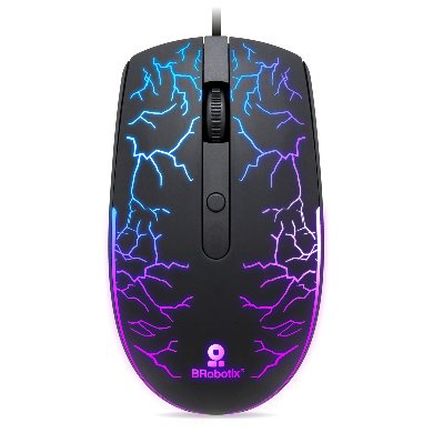 MOUSE BASICO NEGRO USB BROBOTIX RGB STORM