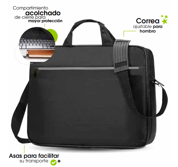 BROBOTIX MALETN PORTAFOLIO PAR A LAPTOP DE 15.6IN A 17IN MODELO LE