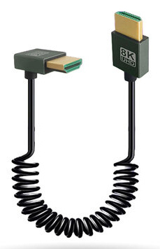 BROBOTIX CABLE HDMI V2.0 EN ESP IRAL DE 30 CM IDEAL PARA ESPACIOS