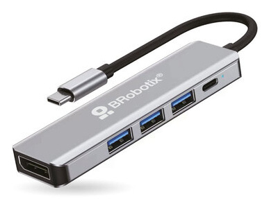 BROBOTIX DOCKING 5 EN 1: CONECT OR USB TIPO C A DISPLAYPORT USB V3