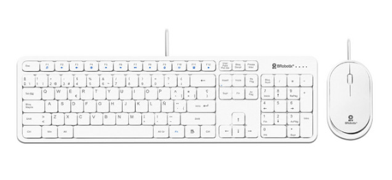 TECLADO Y RATN RECARGARBLE INALMBRICO EN ESPAOL COLOR