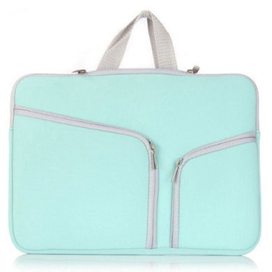 FUNDA 15.4IN P/ LAPTOP NEOPRENO C/ASAS Y CIERRES BROBOTIX MENTA