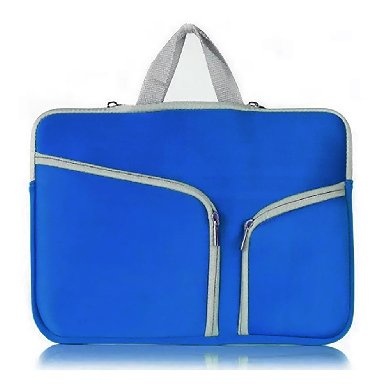 FUNDA 15.4IN P/ LAPTOP NEOPRENO C/ASAS Y CIERRES BROBOTIX AZUL REY
