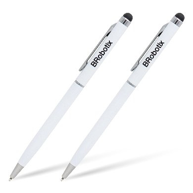 PLUMA STYLUS P/TABLETA BROBOTIX AZUL BLANCA BROBOTIX DUO PACK