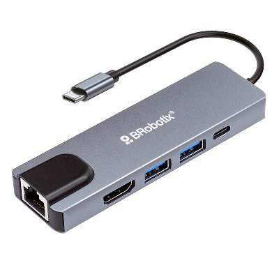 DOCKING 5 EN 1 HDMI / RJ45 / US B X2 / TIPO C BROBOTIX