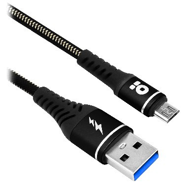 CABLE USB V2.0 A MICRO B 1.0M DENIM NEGRO