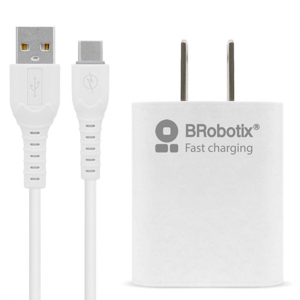 FASTCHARGE CARGADOR COMBO Y CAB LE C 18W BLANCO BROBOTIX