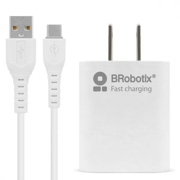 FASTCHARGE CARGADOR COMBO Y CAB LE C 18W BLANCO BROBOTIX