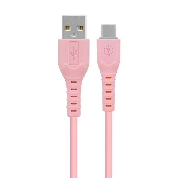 CABLE CARGA RPIDA USB V3.0 TIPO C PVC 1M ROSA