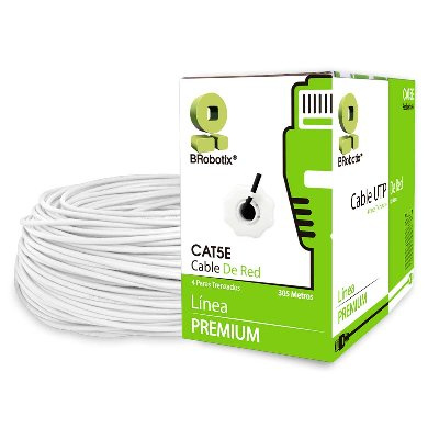BOBINA CAT 5E CCA UTP 305M BLAN CO BROBOTIX