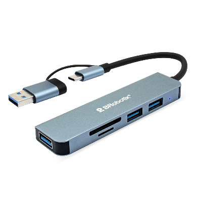 DOCKING 5 EN 1 USB V3.0 CONECTOR DUAL C Y A BROBOTIX
