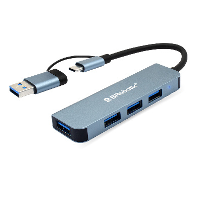 DOCKING 4 EN 1 USB V3.0 CONECTOR DUAL C Y A BROBOTIX