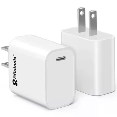 BROBOTIX CARGADOR 20W CARGA RPIDA USB-TIPO C V3.0 BLANCO