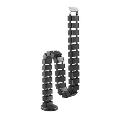 ORGANIZADOR DE CABLES VERTICAL ARTICULADO NEGRO