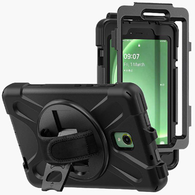 FUNDA DE USO RUDO CON CORREA Y GIRO 360 PARA SAMSUNG GALAXY ACTIVE