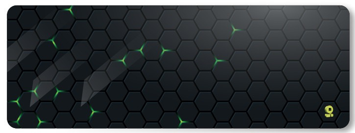 MOUSEPAD GAMER 90X40CM HEXGONO GRIS