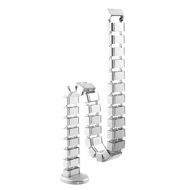 ORGANIZADOR DE CABLES VERTICAL ARTICULADO PLATA