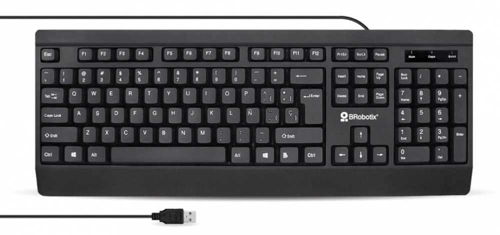TECLADO ALMBRICO USB TECLAS ULTRASILENCIOSAS ANTIDERRAMES NGO