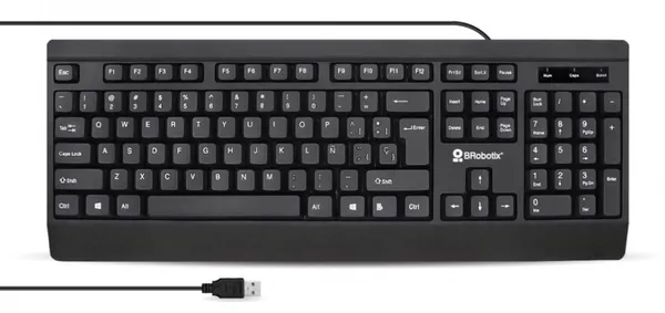 TECLADO ALMBRICO USB TECLAS ULTRASILENCIOSAS ANTIDERRAMES NGO