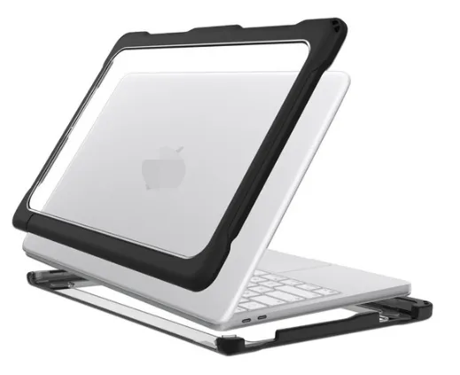 CARCASA FUNDA DE USO RUDO PARA MACBOOK NEGRO