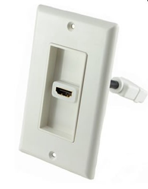 TAPA (FACEPLATE) HDMI 1 PUERTO HEMBRA CON CABLE PIGTAIL