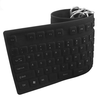 TECLADO FLEXIBLE USB BROBOTIX N EGRO