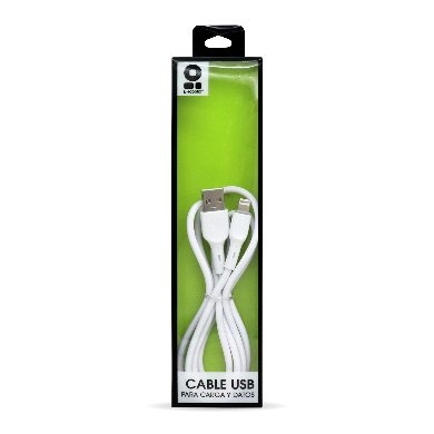 CABLE LIGHTNING BROBOTIX 1 MTS PVC BLANCO BROBOTIX