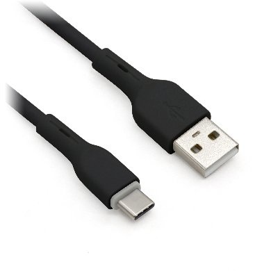 CABLE USB V2.0 TIPO C MACHO DE PVC 1.0M BROBOTIX NEGRO
