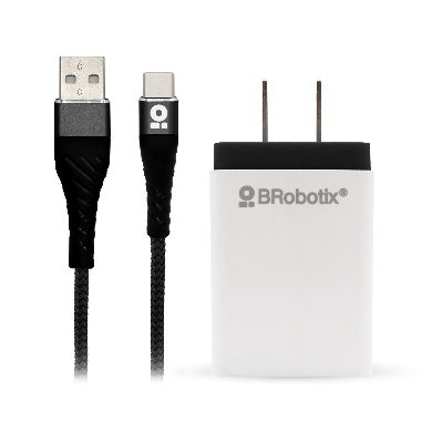 CARGADOR USB PARED 1PTO / CABLE USB TIPO C NGO FASTCHARGE BROBOTIX