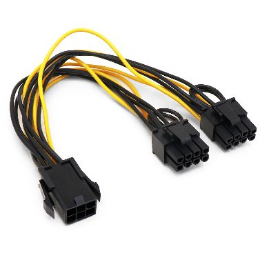 CABLE INTERNO DE ALIMENTACION P CIE 6 PINS A 8 PI